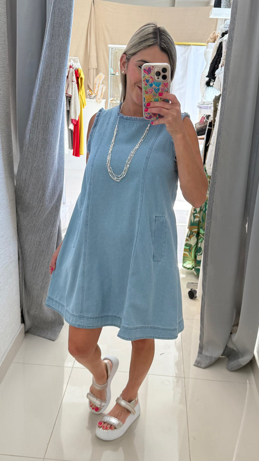 Blue Denim Dress