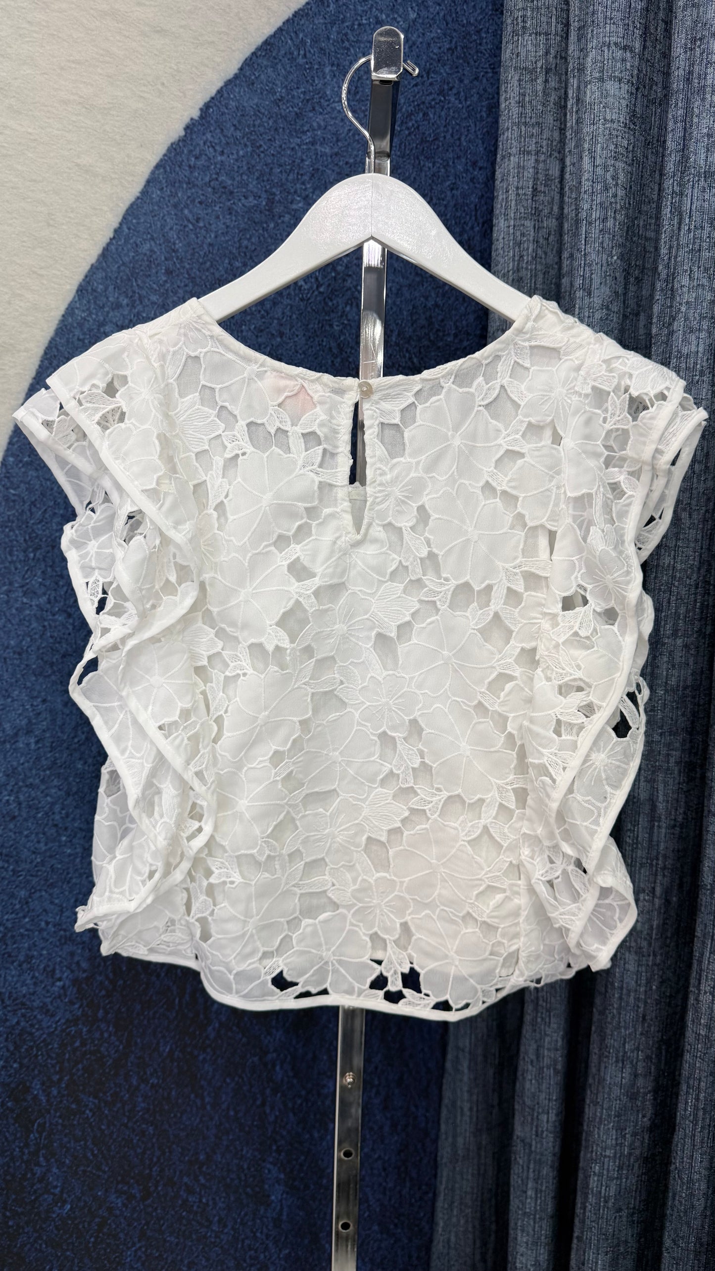 Embroidered Top White