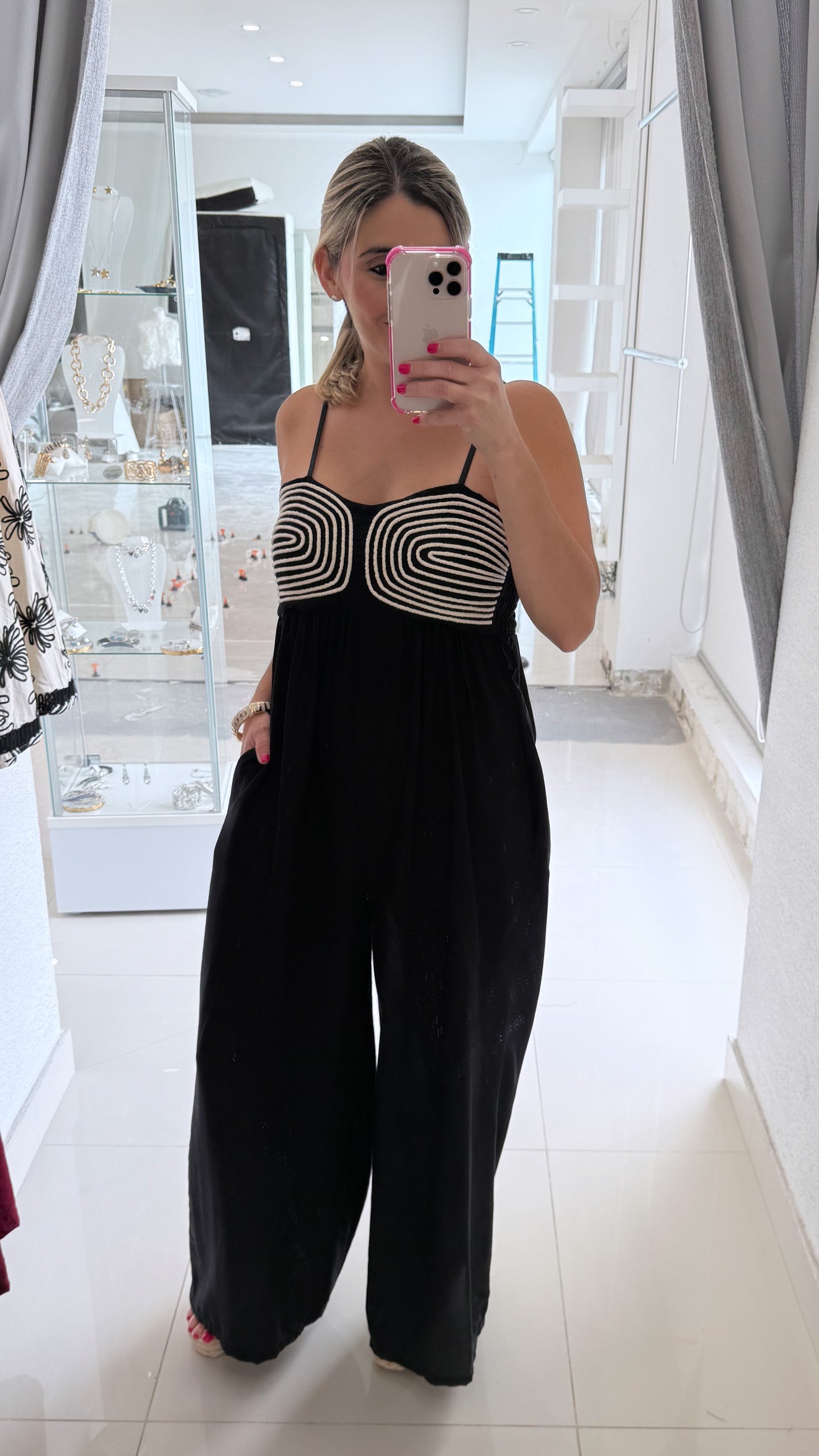 Embroidery Italy Jumpsuit One Size (Small/Medium)