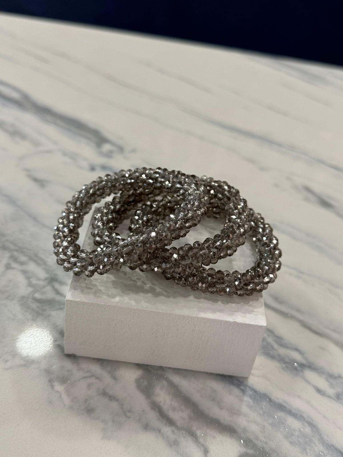 Beaded Bracelet Bundle Gray