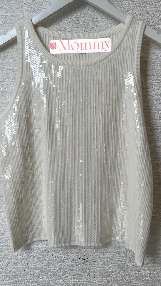 Sequins Top Off White