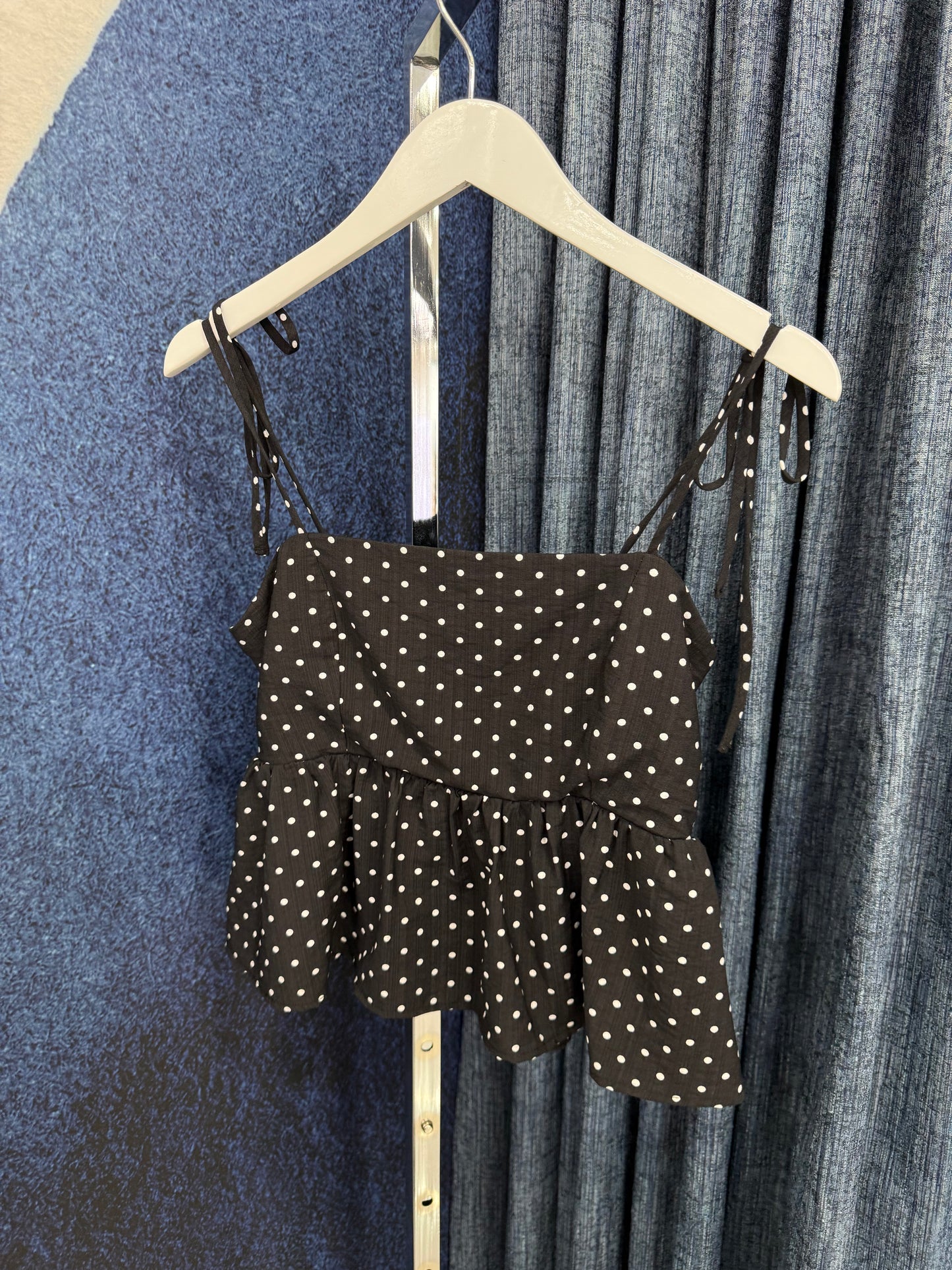 Polka Dots Peplum Top & Pant Set