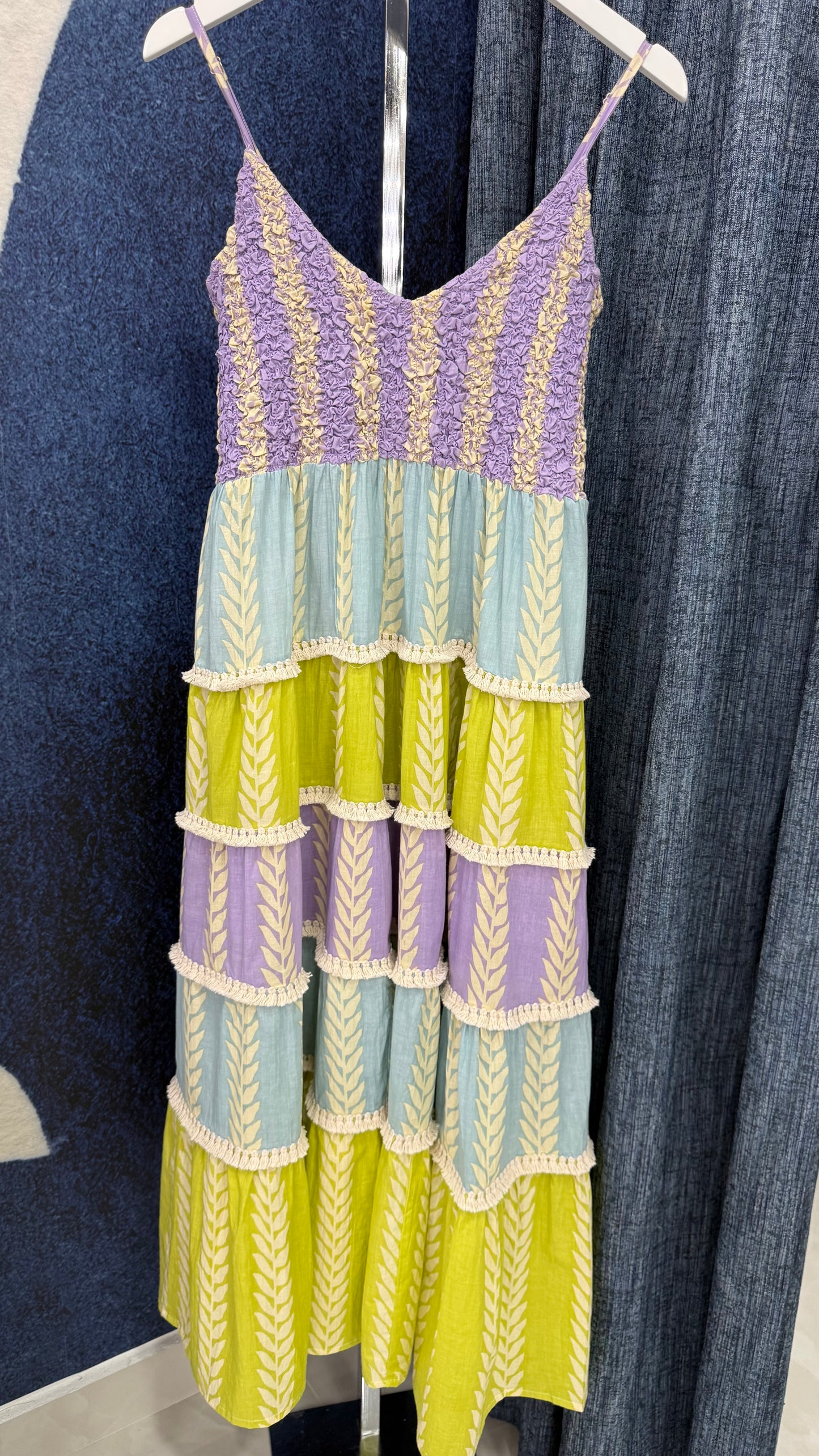 Maxi Dress Color Block