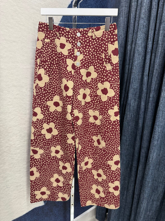 Floral Print High Waist Pant