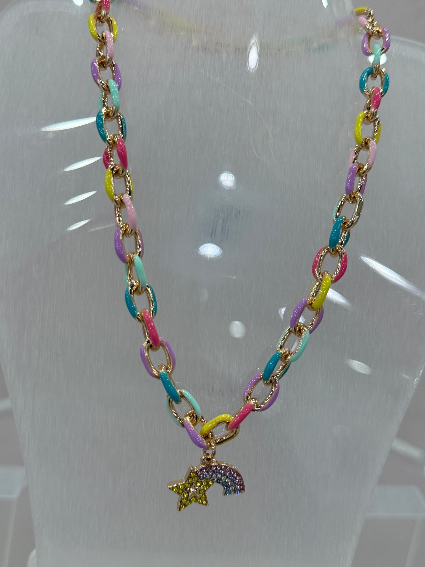 Girls Star Multi Chain Necklace