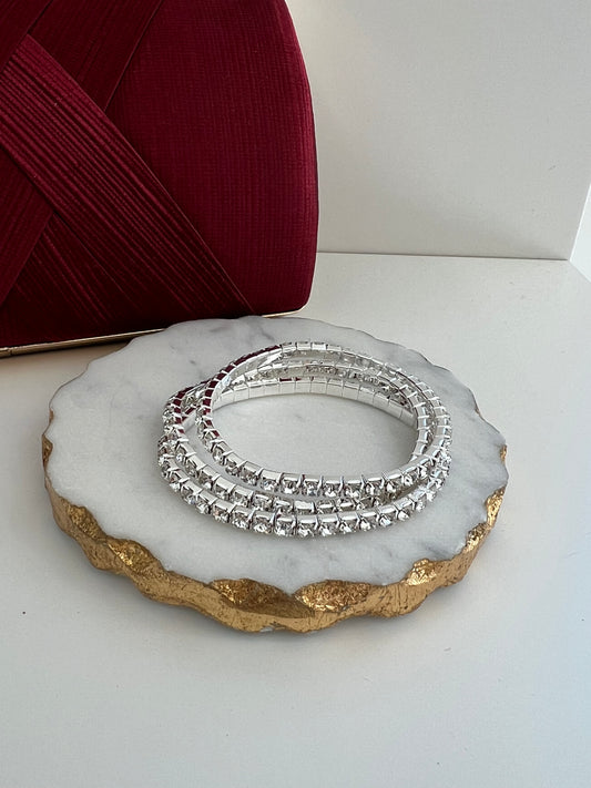 Rhinestone Elastic Bracelet