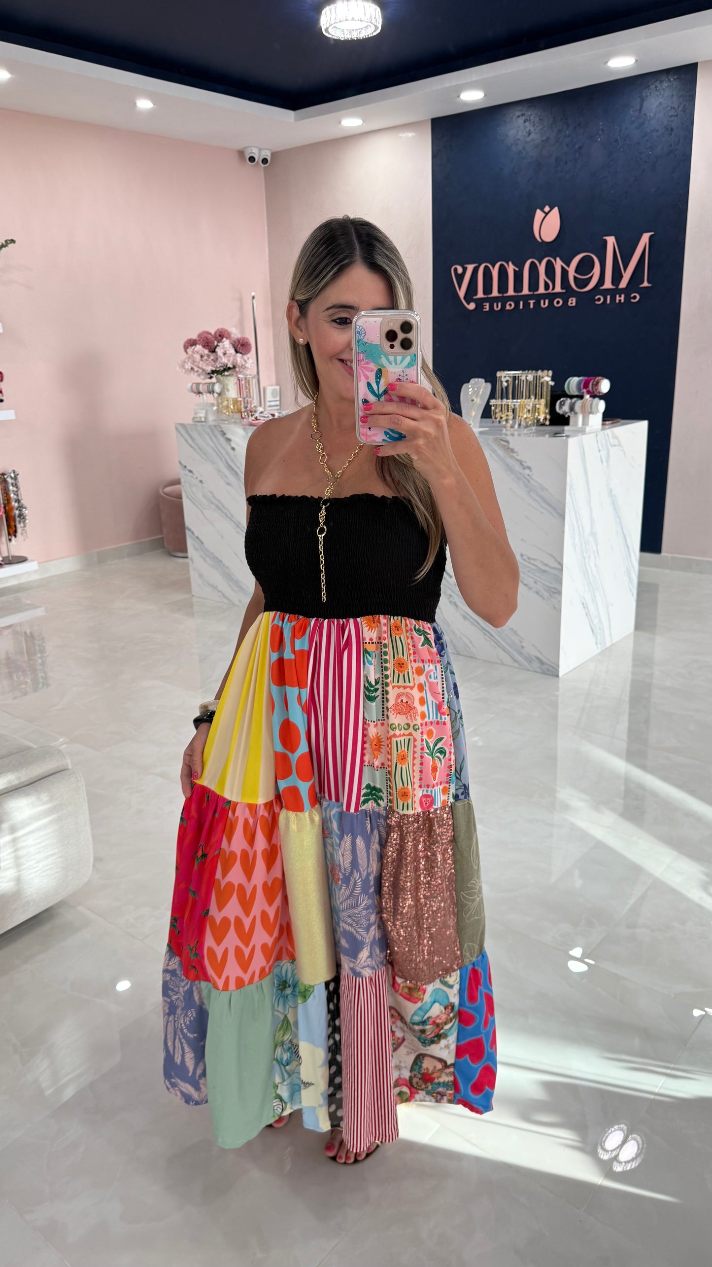 Colombian Mix Printed Dress / Skirt