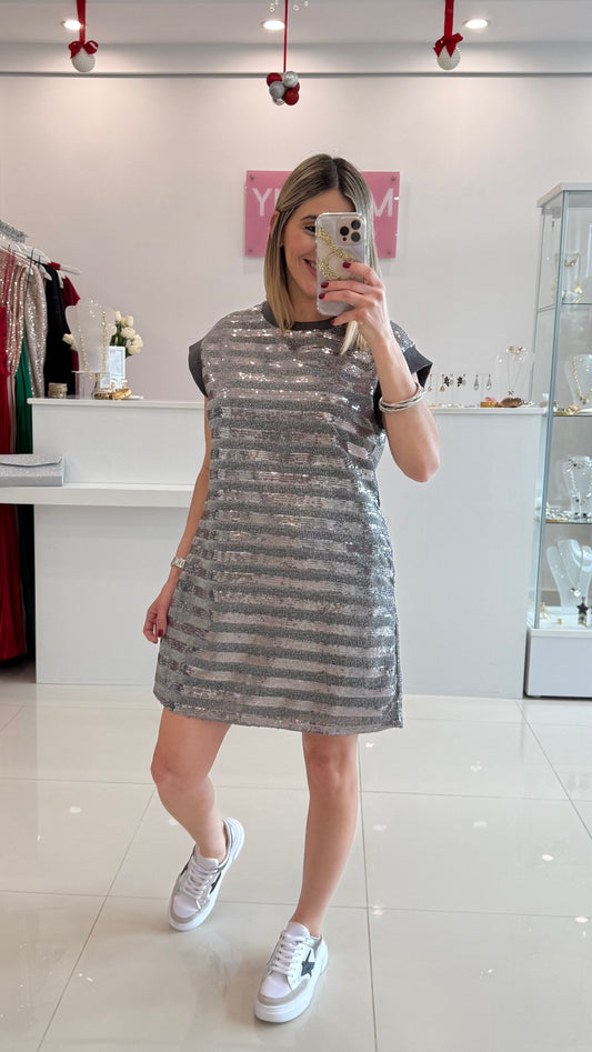 Sequins Dress Silver