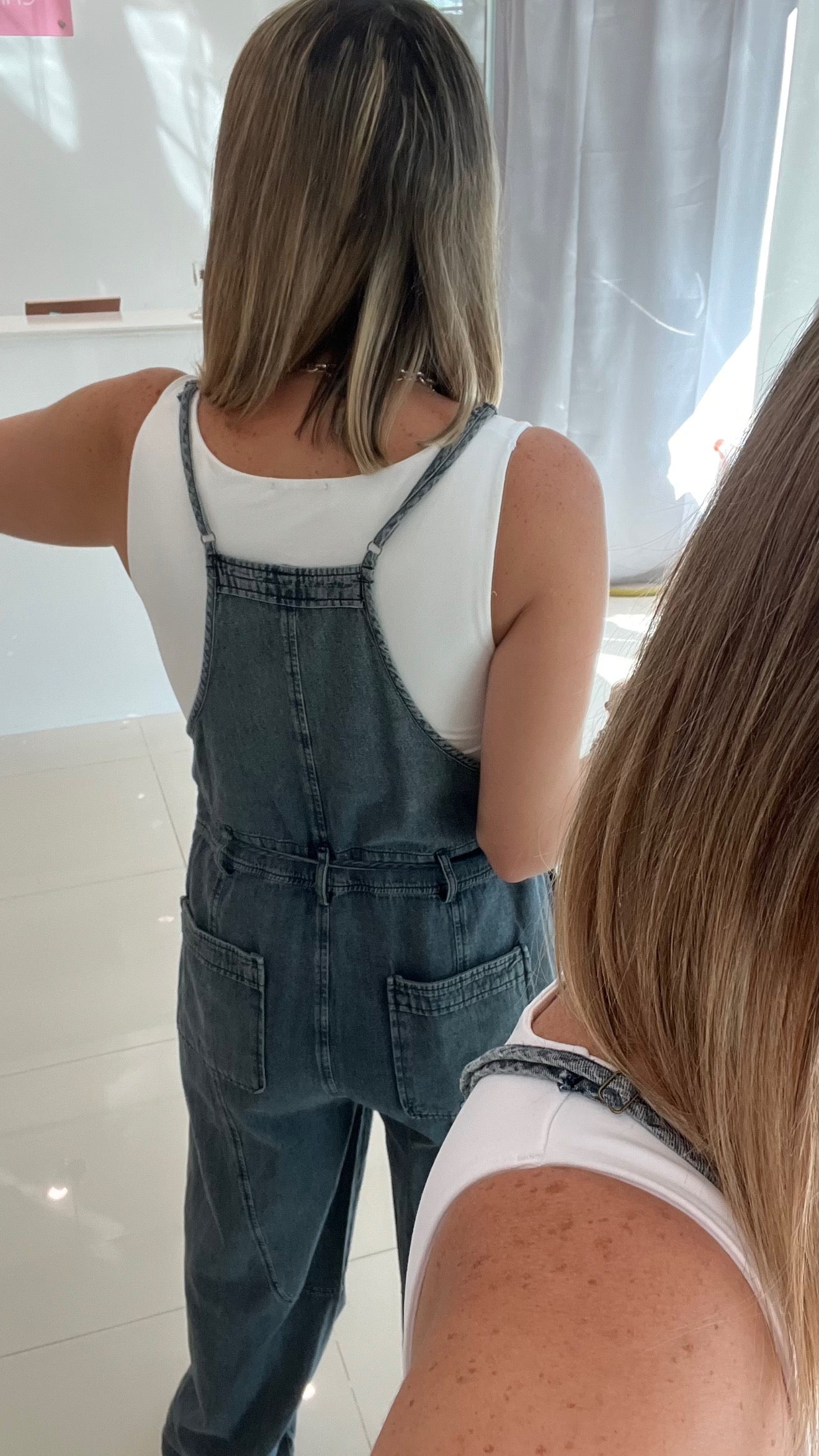 Washed Denim Overall