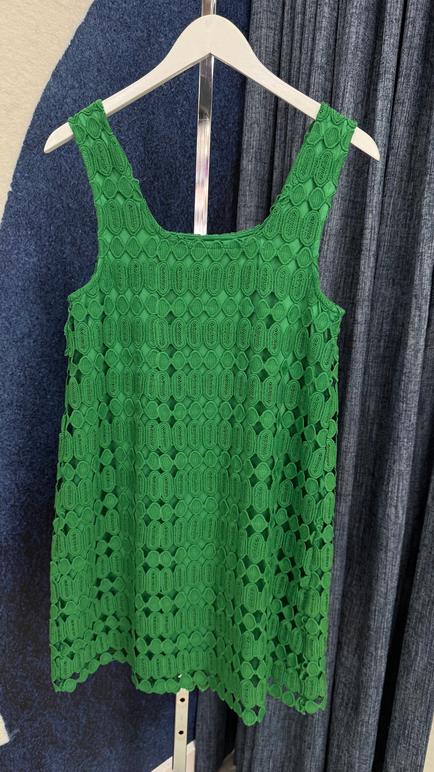 Embroidery Dress Green