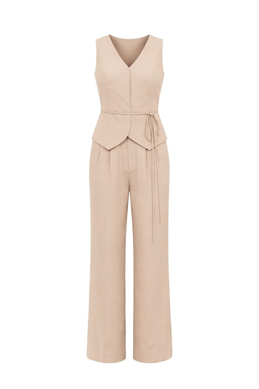 Polyester Pant Taupe