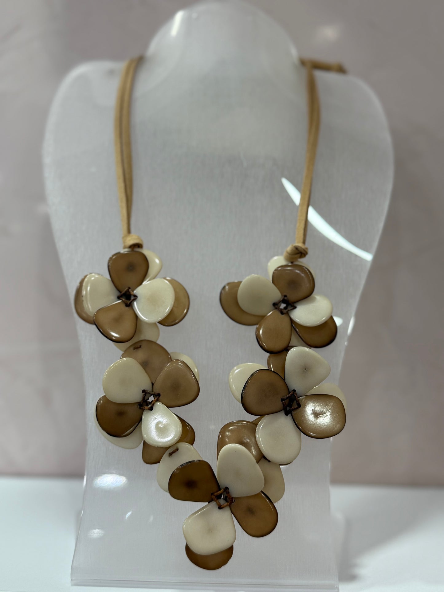 Handmade Necklace Flower Natural