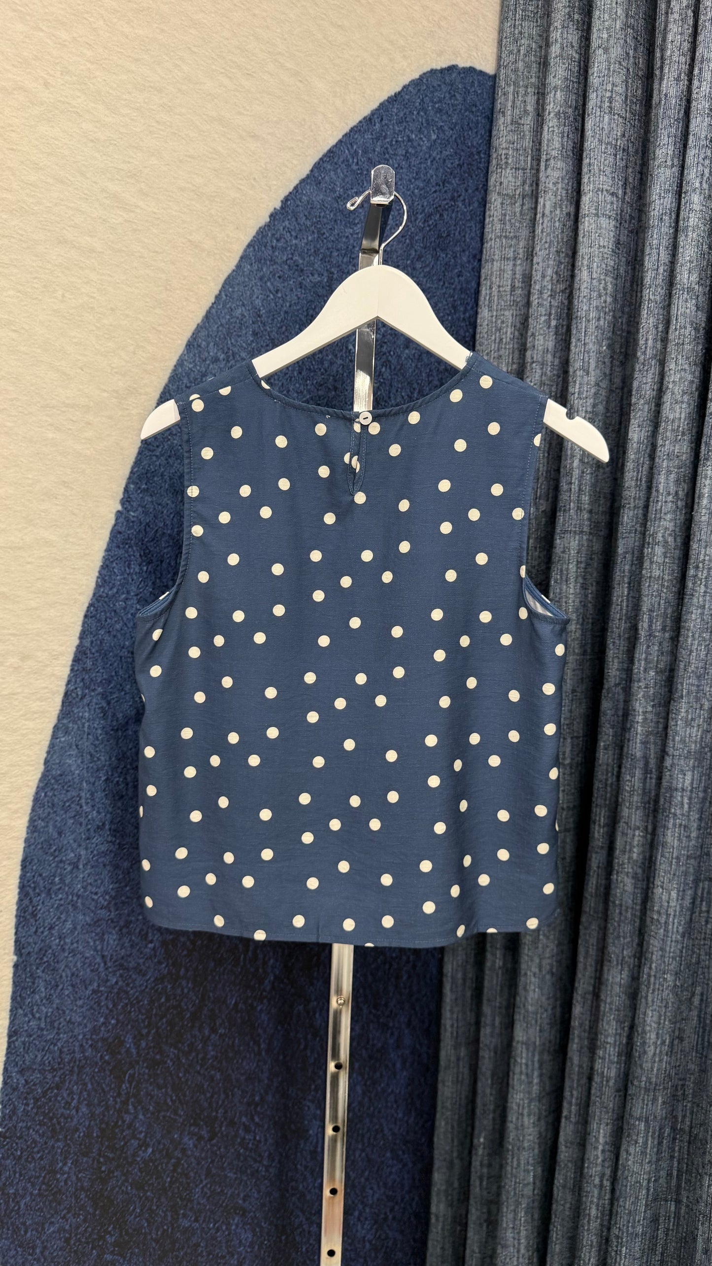Polka Dot Sleeveless Top