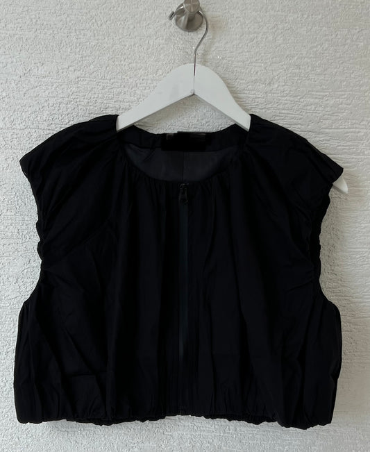 Cotton Crop Top - Black