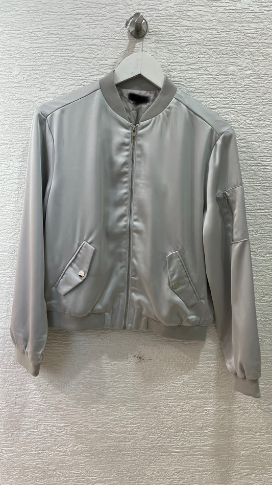 Silver Satin Jacket