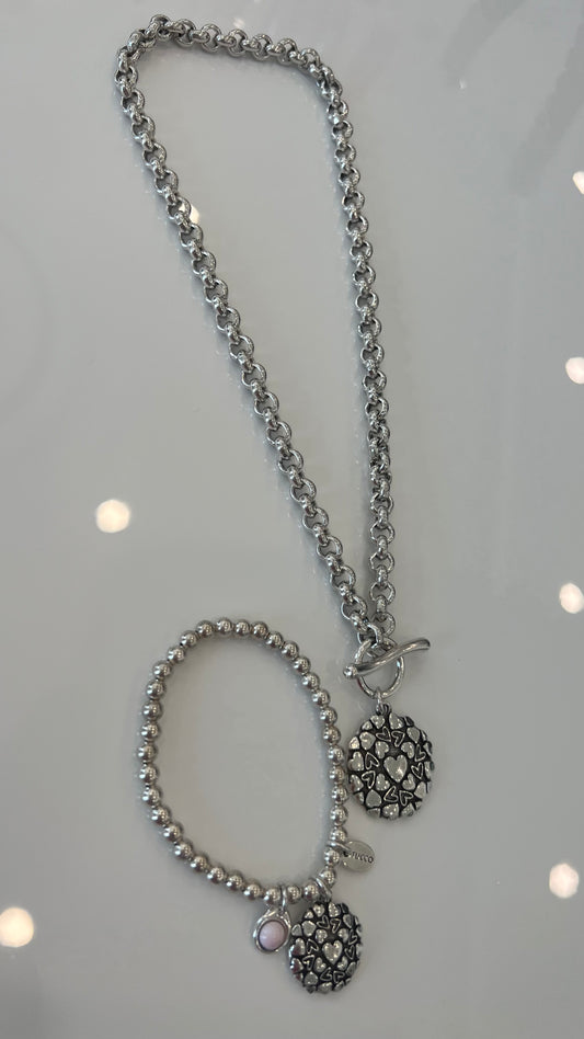 Heartbeat Necklace & Bracelet