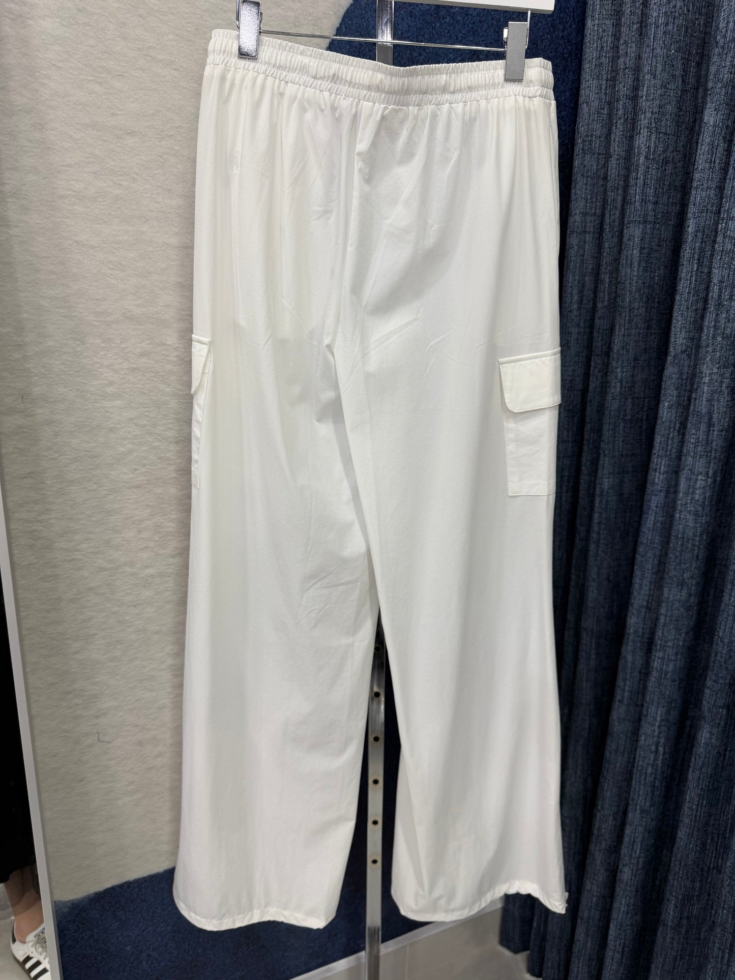 Cargo W Drawstring Leg White