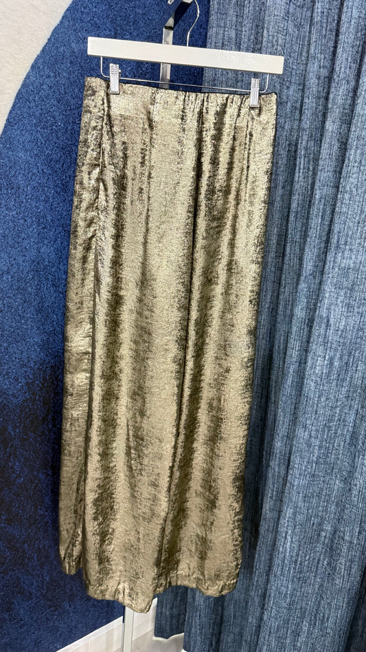 High Waist Pant Gold