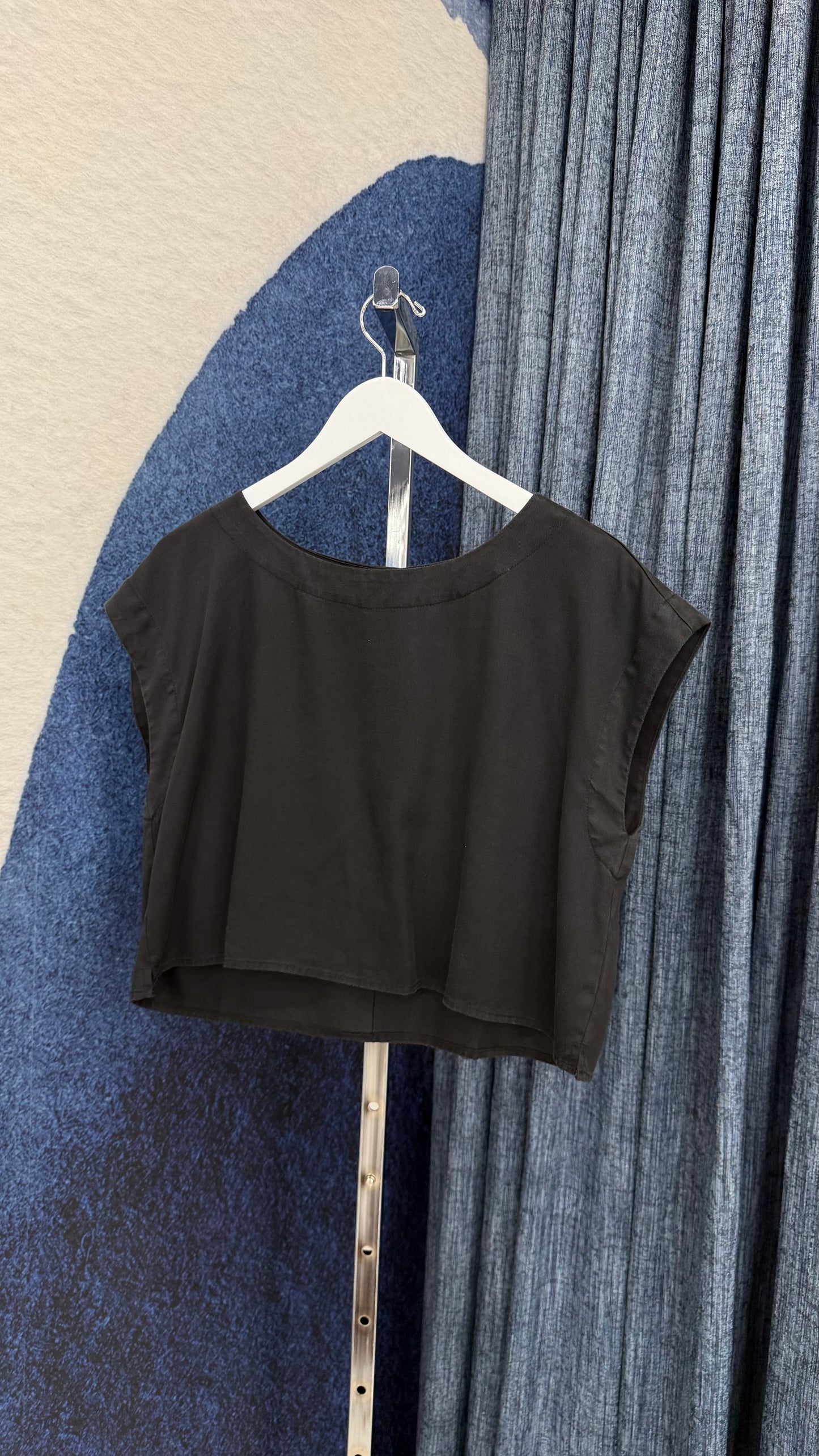Mineral Black Tencel Top