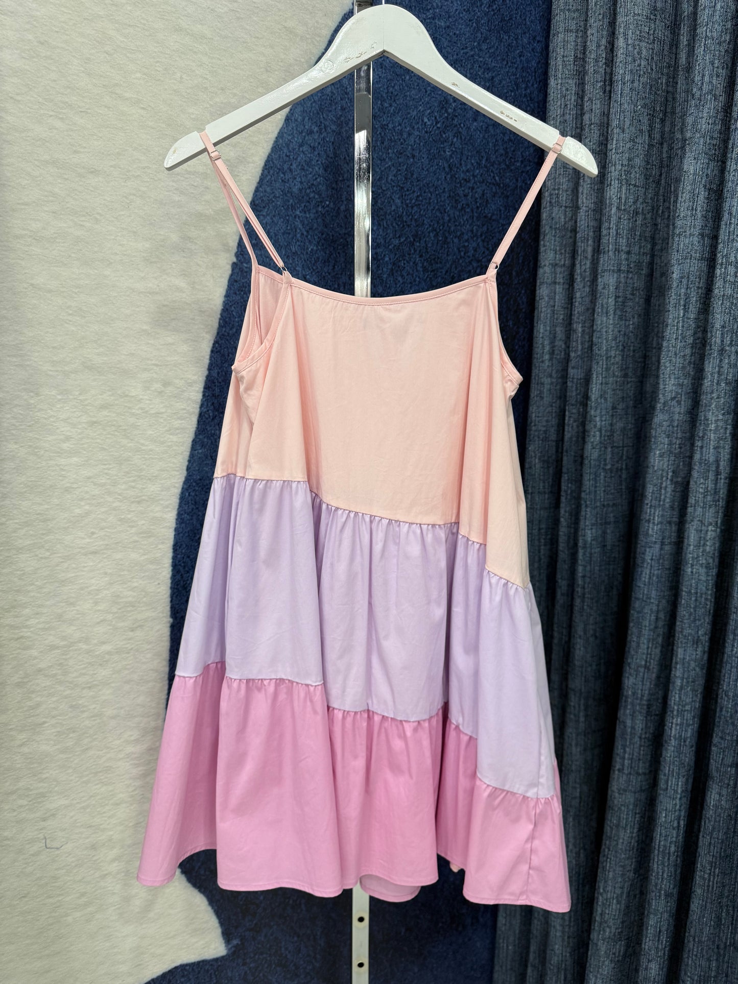 Color Block Dress Pink