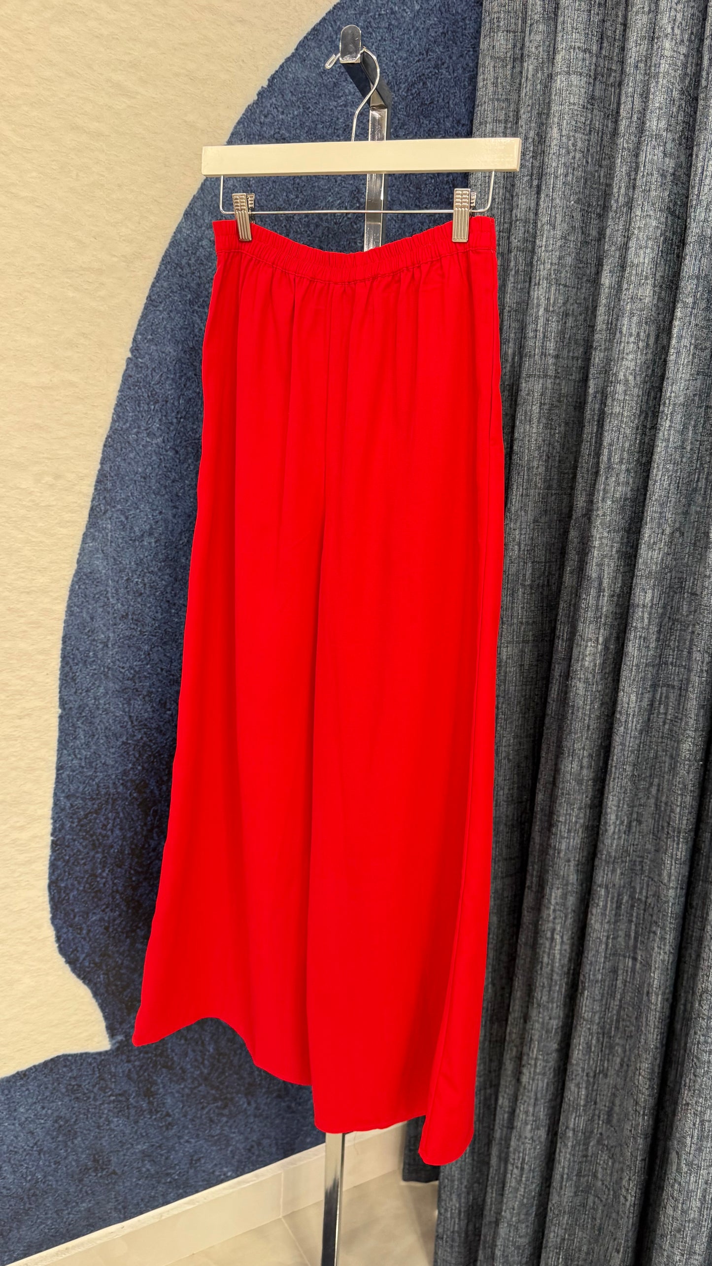 Peplum Top & Pant Set Red