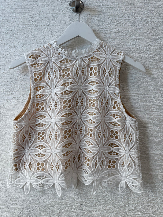 Lace/Crochet Top White