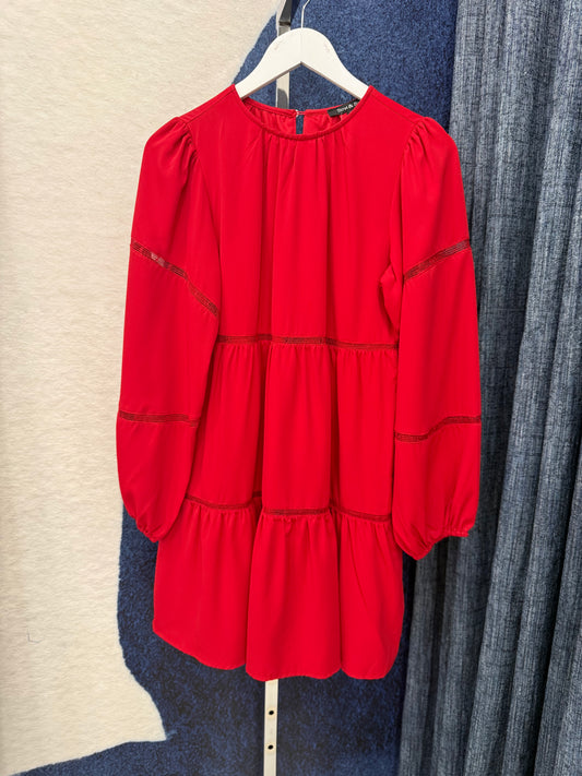 Long sleeve Dress Red