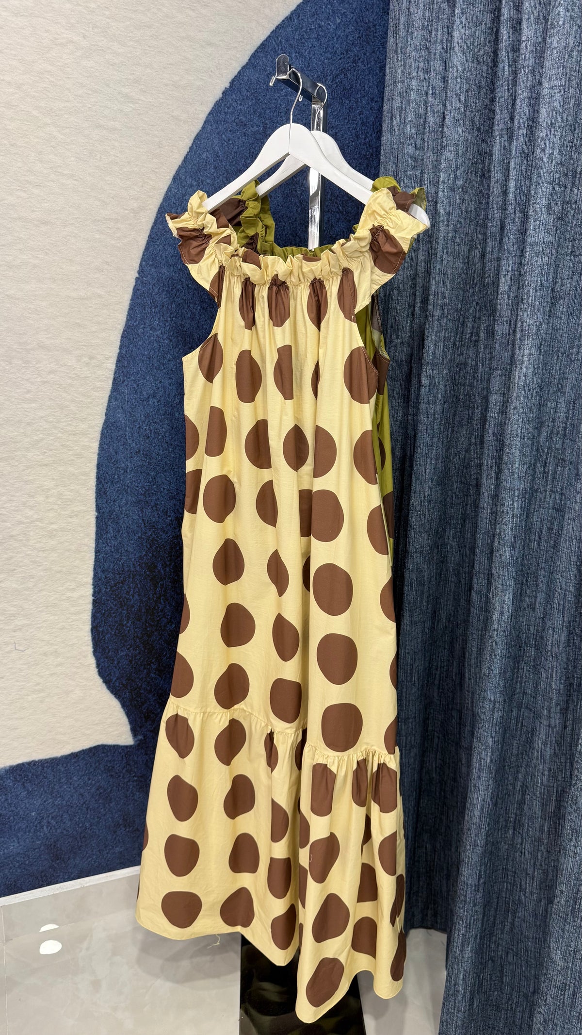 Italy 🇮🇹 Polka Dots Maxi Dress One Size