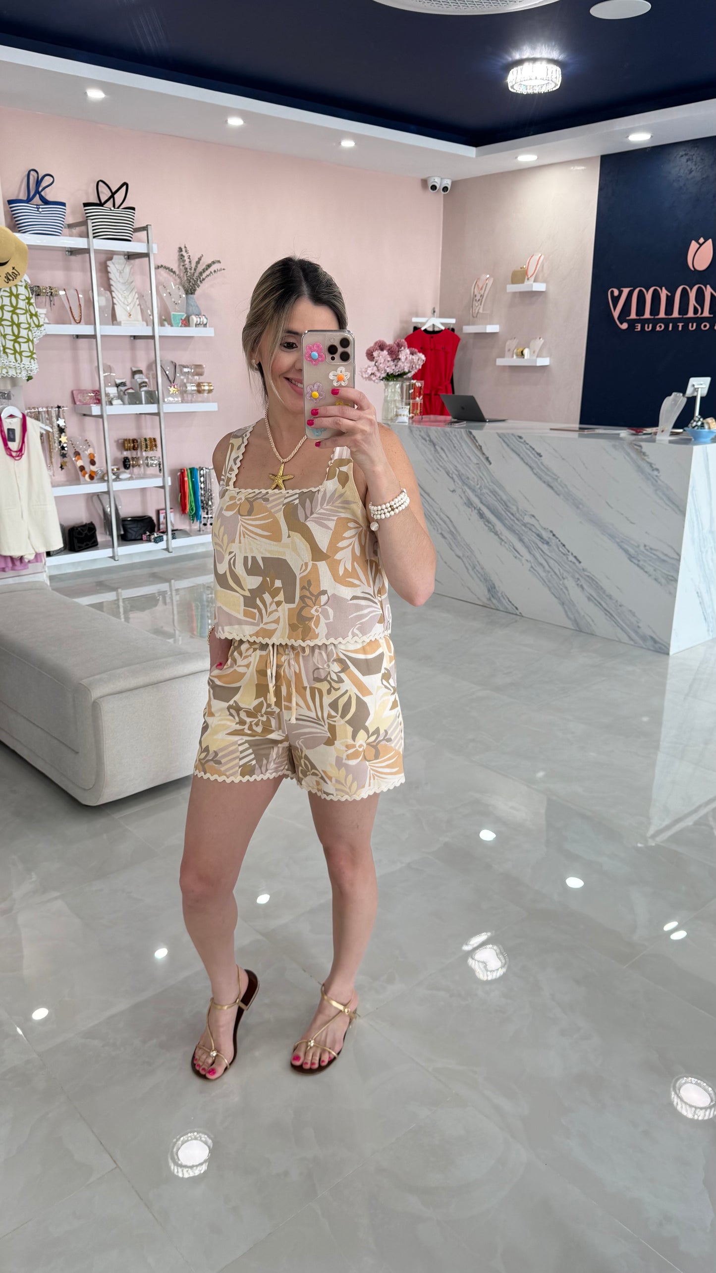 Vacation Printed Top & Short