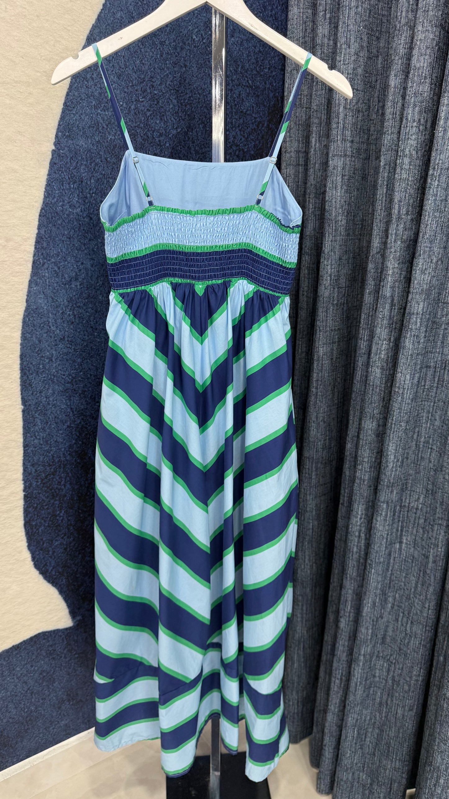 Sleeveless Striped Maxi Dress