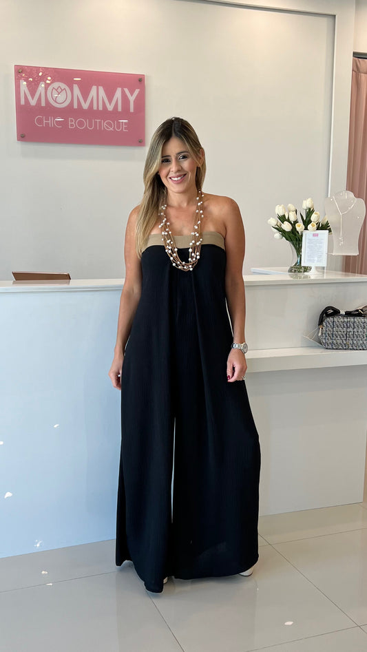 Wide Leg Jumpsuit Black