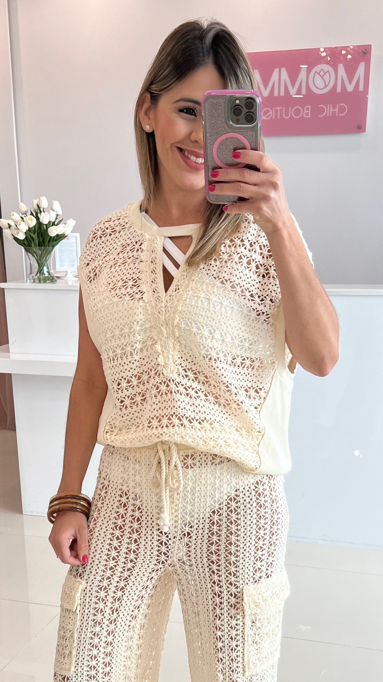 Crochet Top Oversize