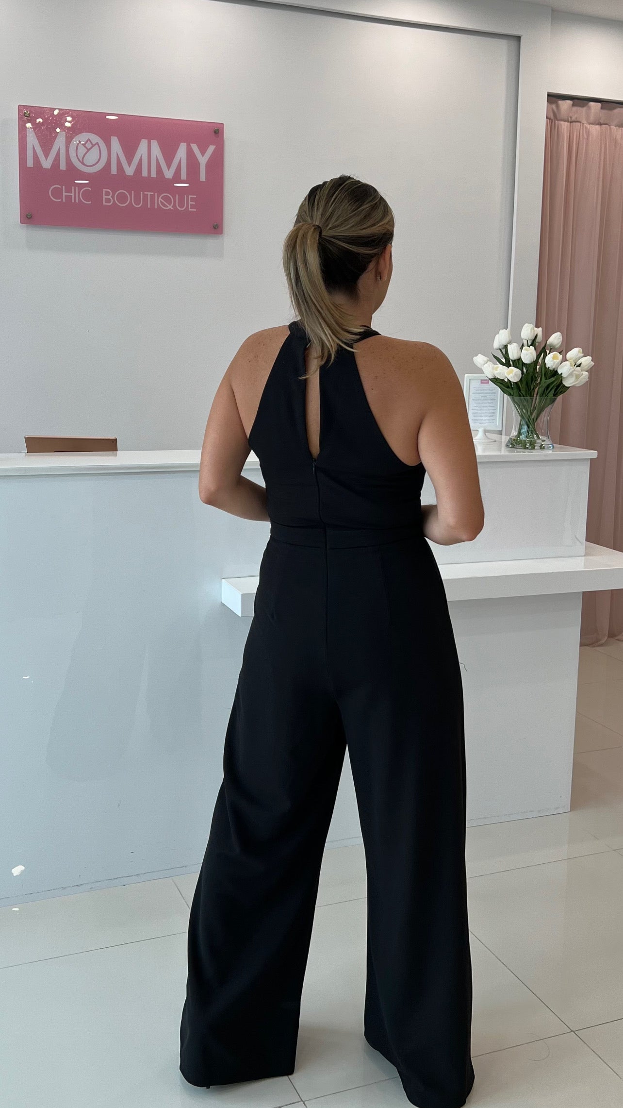 Black Halter Jumpsuit