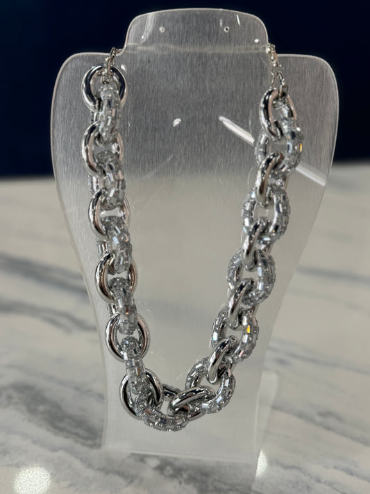 Rhinestone Chain Necklace
