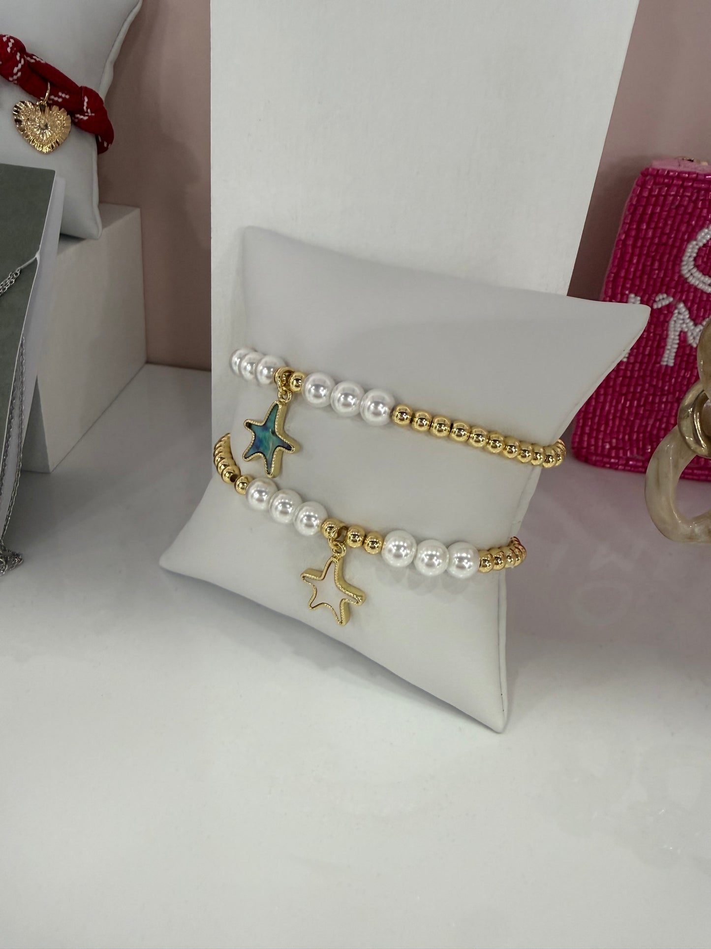Starfish Plated Elastic Bracelet