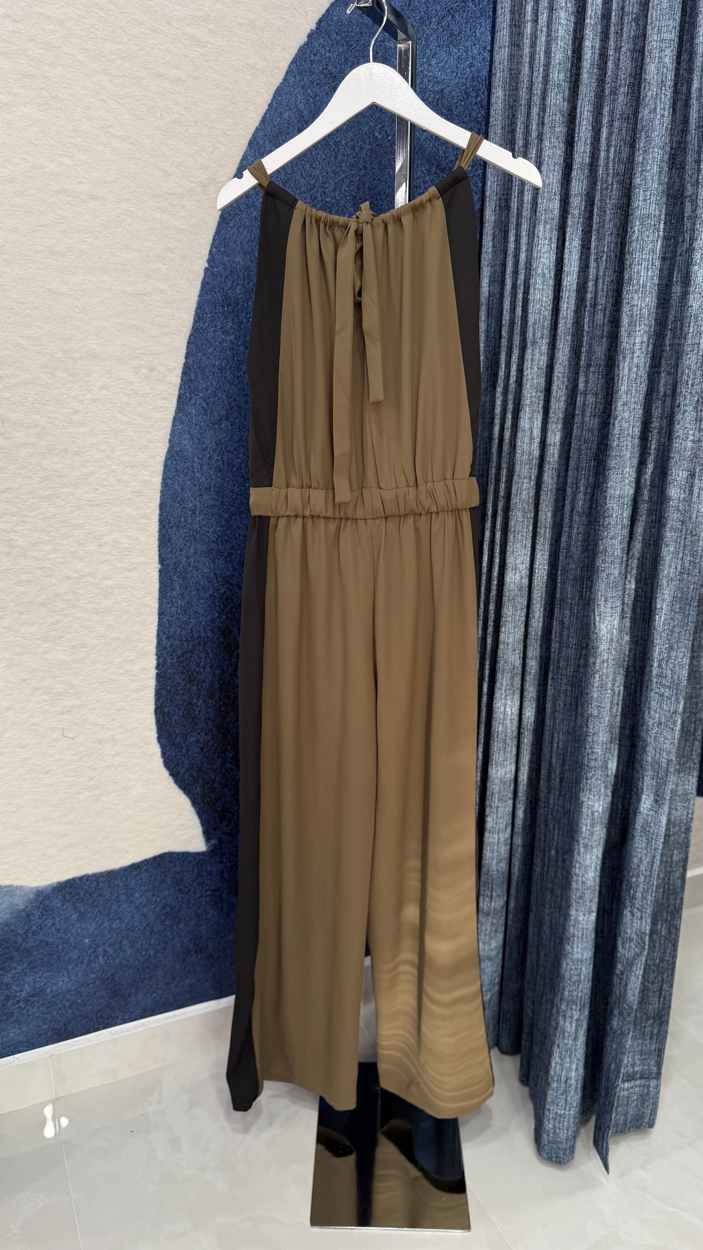 Contrast Jumpsuit Olive