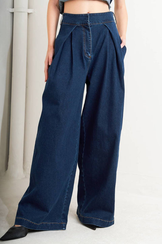 Wide Leg Denim Pant