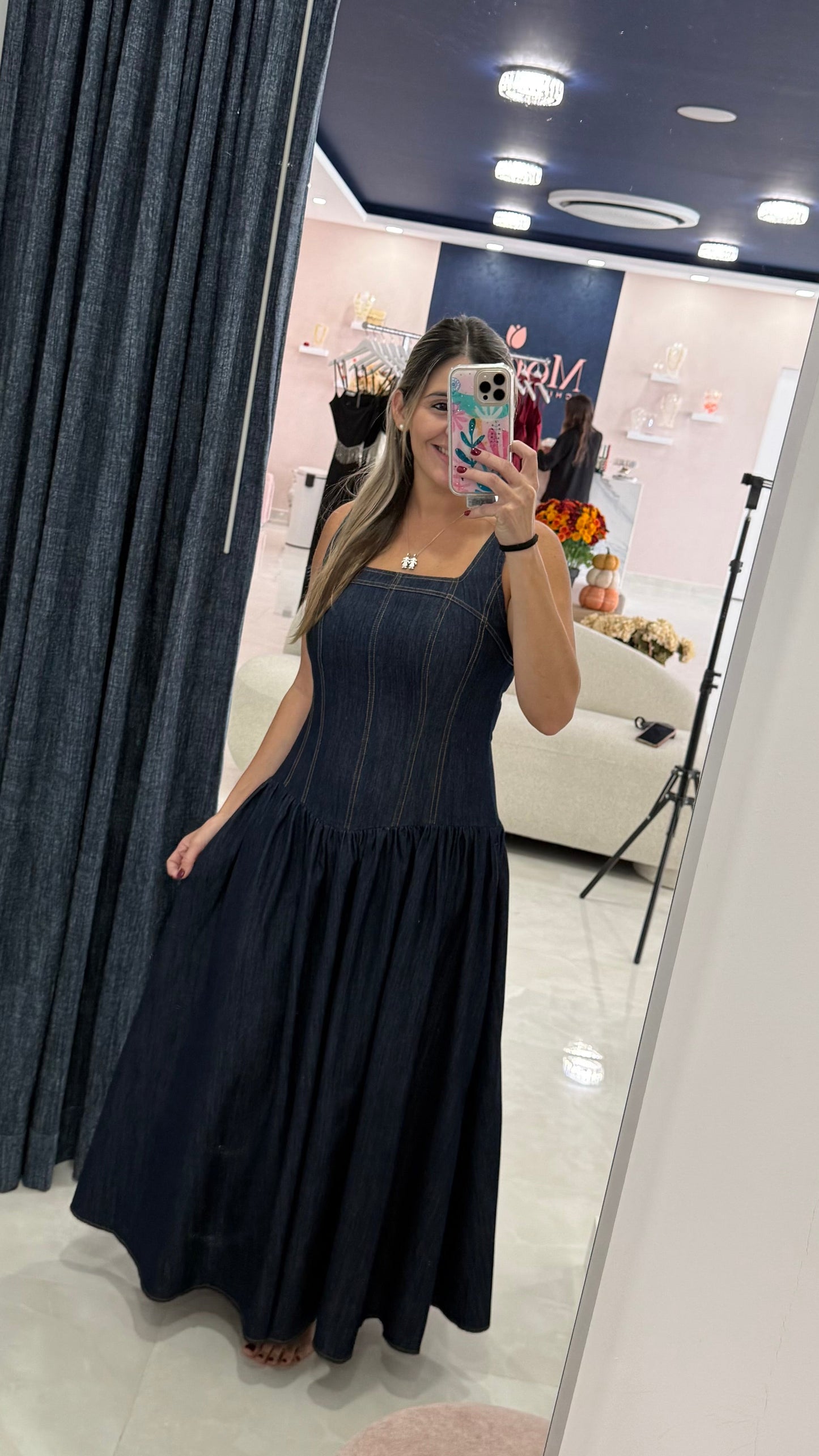 Denim Maxi Dress