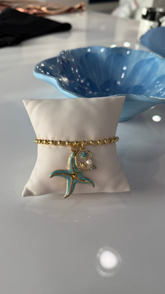 Starfish Pearl Bracelet