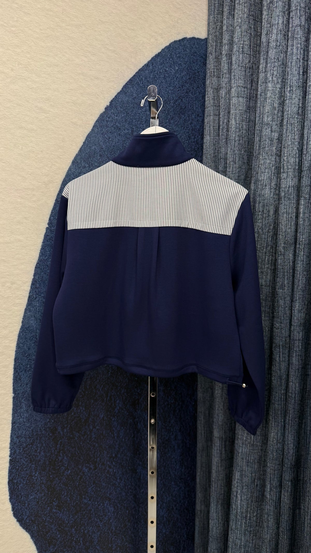 Cloud Contrast Zip Jacket & Pant Set Blue