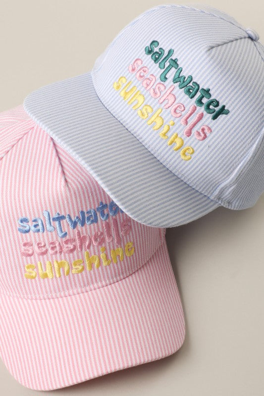 Saltwater Embroidery Hat