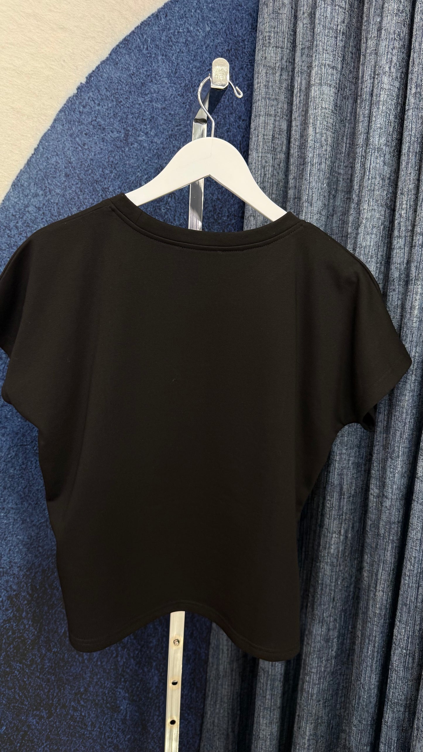 Knit Top Animal Print BLk