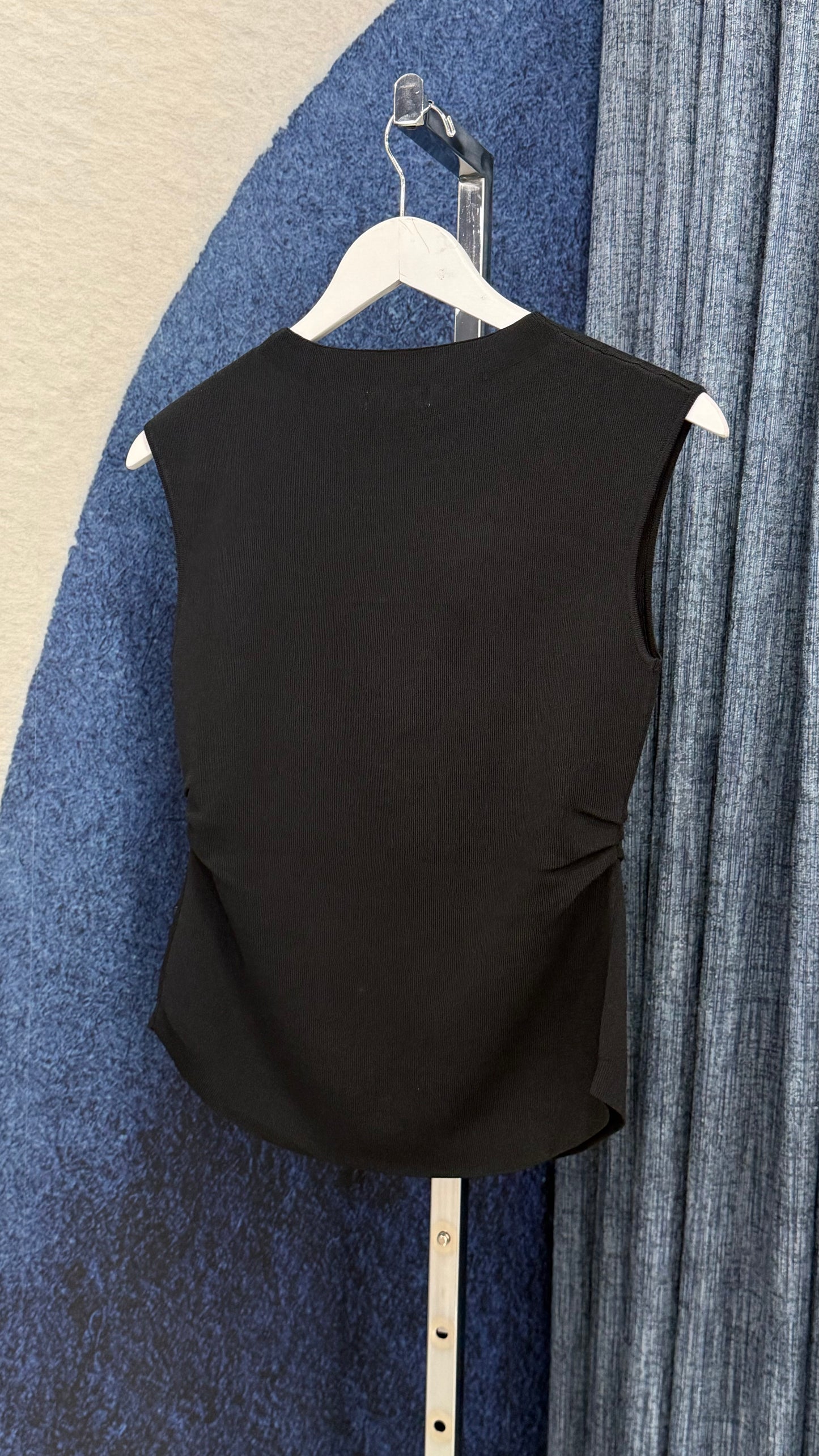 Twist Knit Top Black