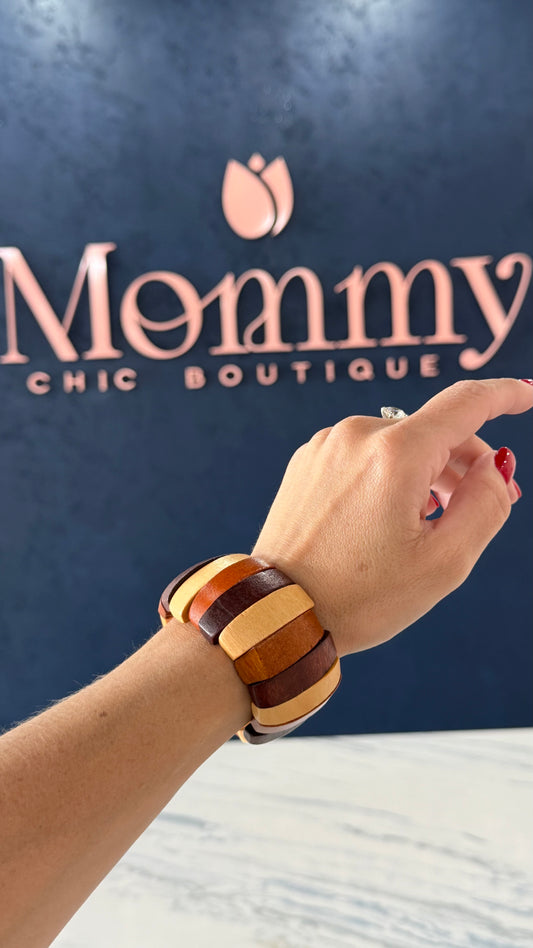 Elastic Wood Bracelet