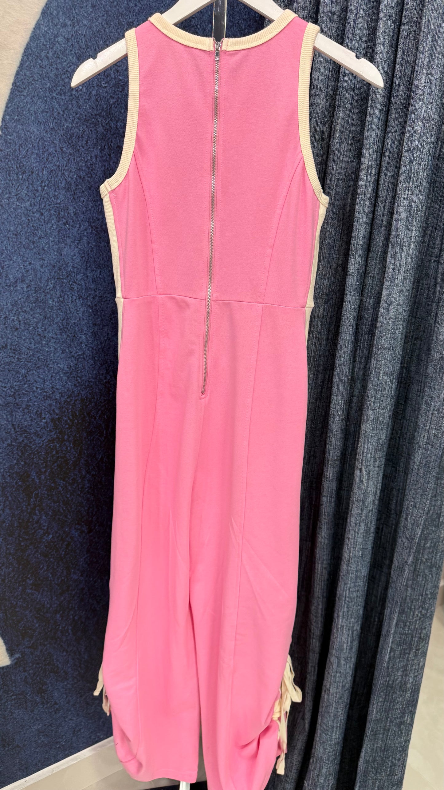 Contrast Jumpsuit Pink