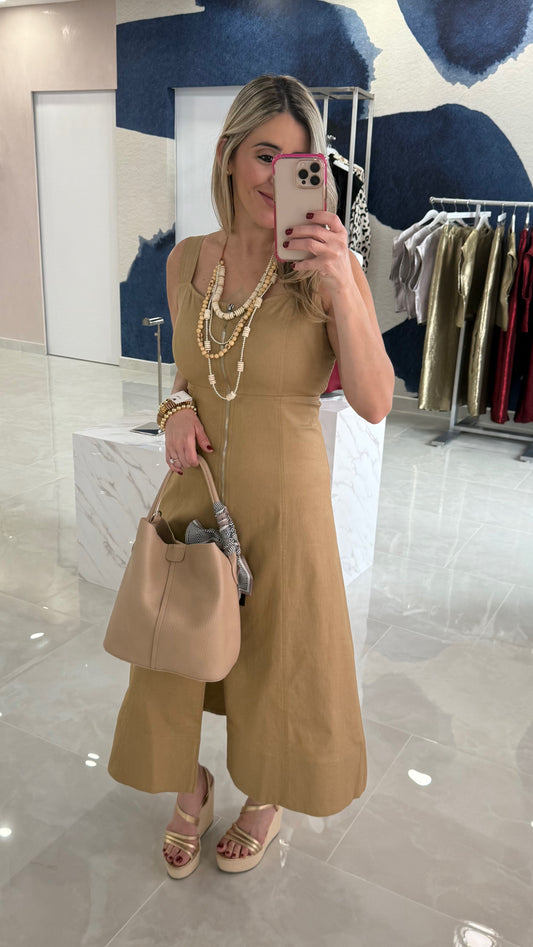 Sleeveless Zipper Dress