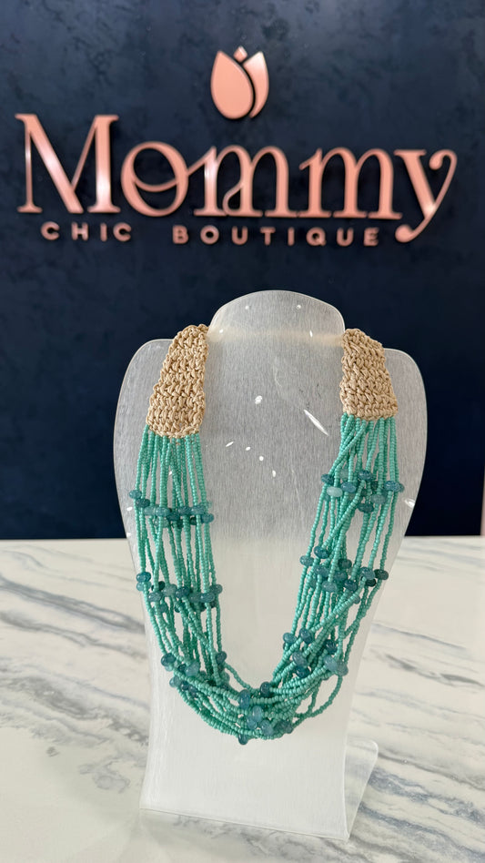 Beaded Necklace Turquoise