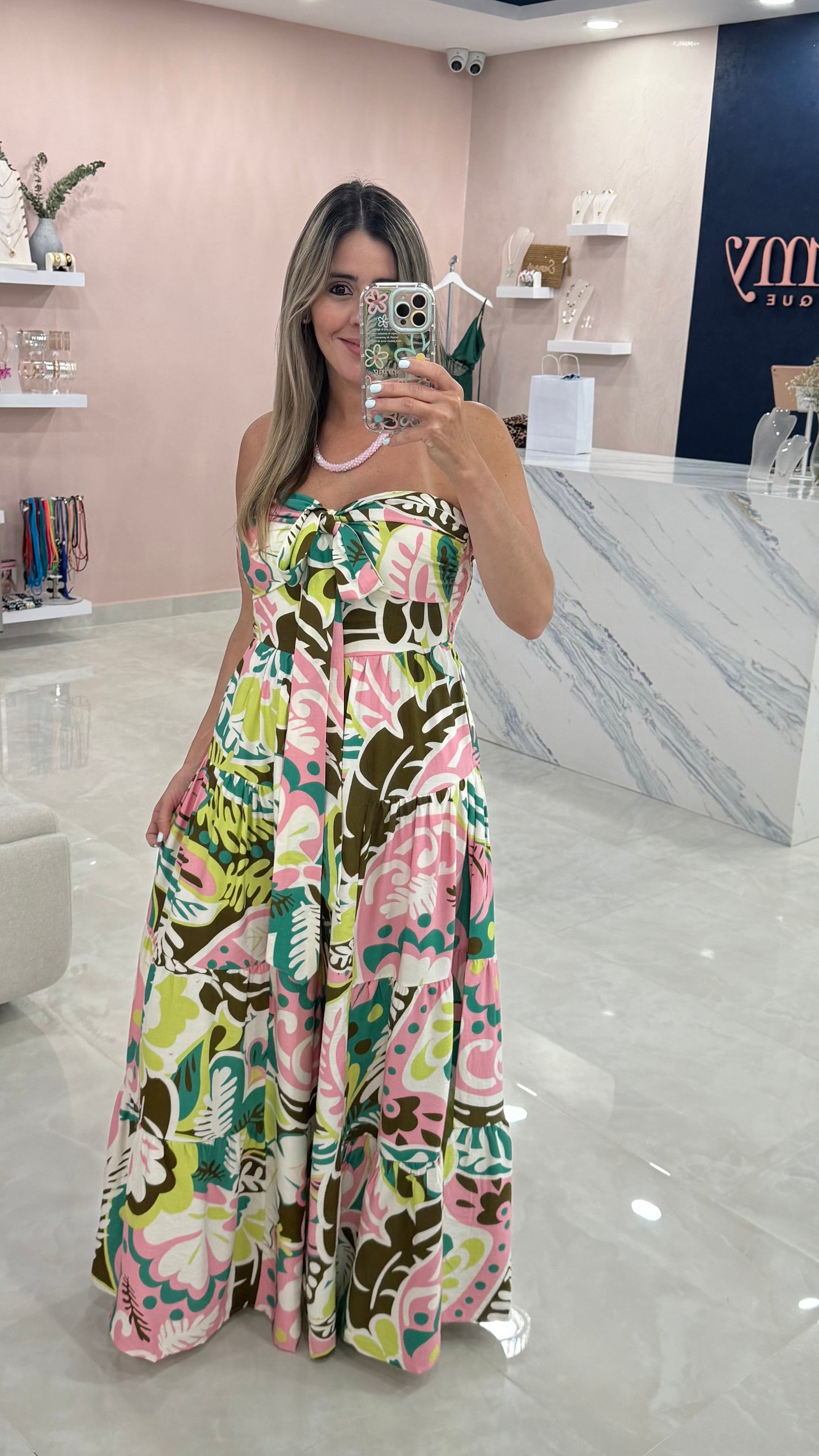 Leaf Tiered Wide Leg Jumpsuit