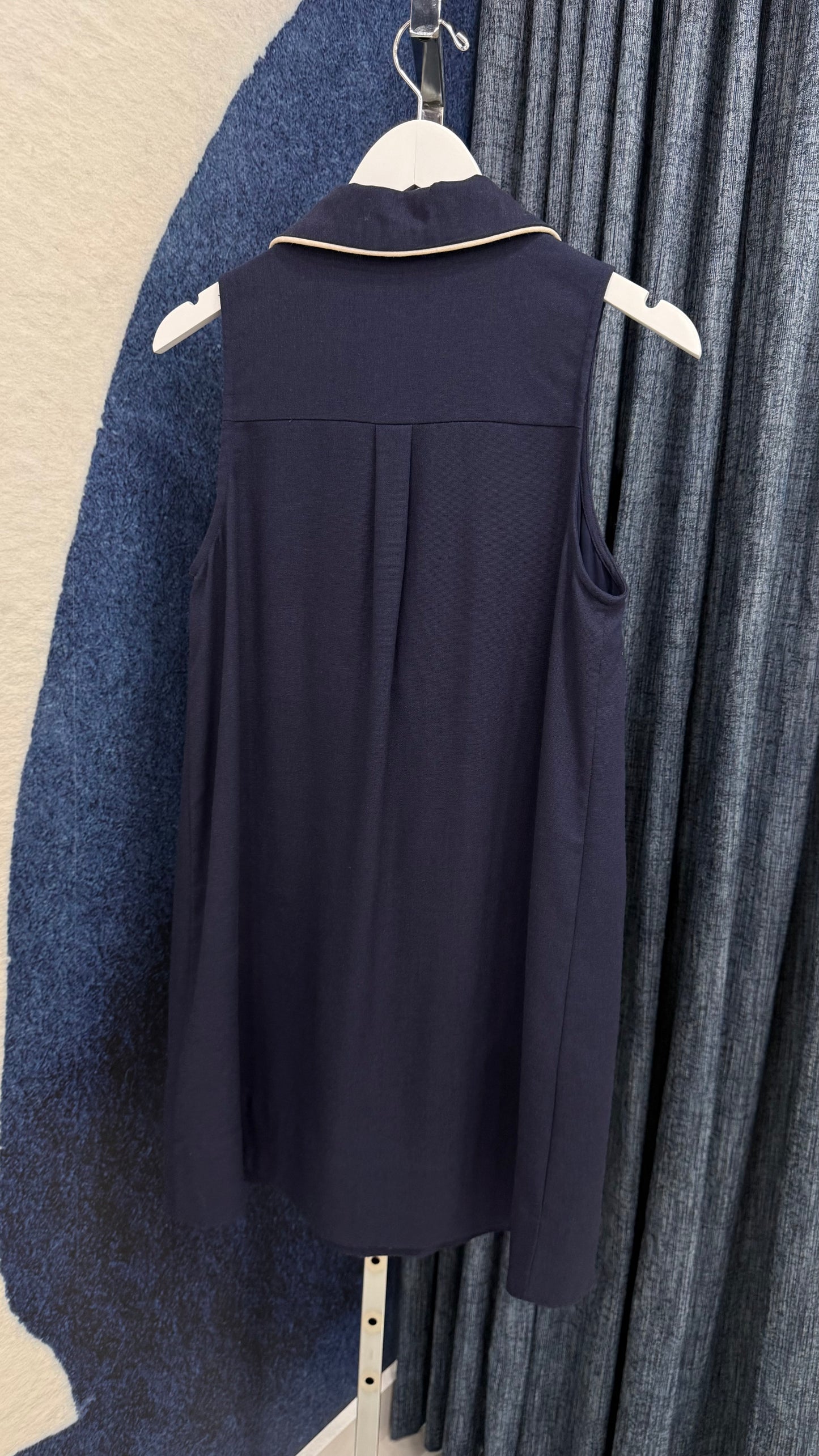 Linen & Cotton Dress Navy
