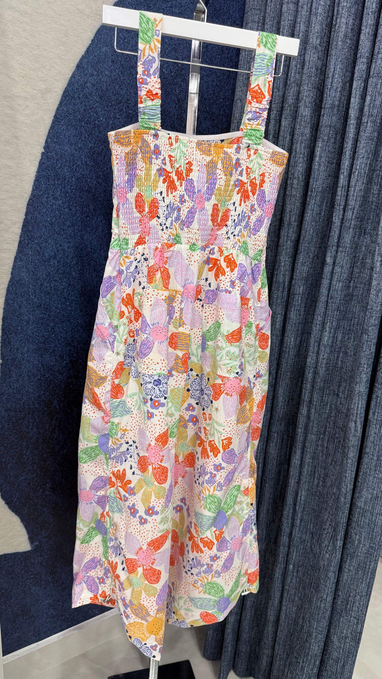 Floral Printed Jumpsuit With Drawstring